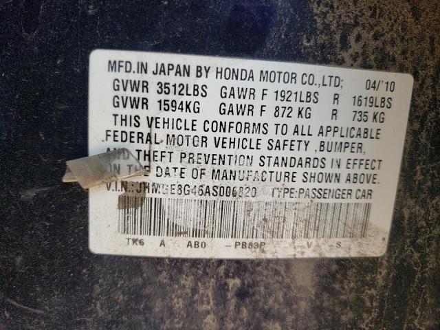 Photo 11 VIN: JHMGE8G46AS006820 - HONDA FIT 