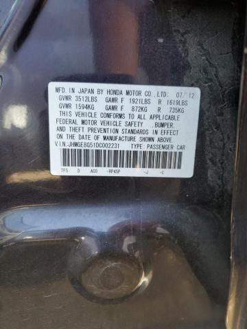 Photo 11 VIN: JHMGE8G51DC002231 - HONDA FIT SPORT 