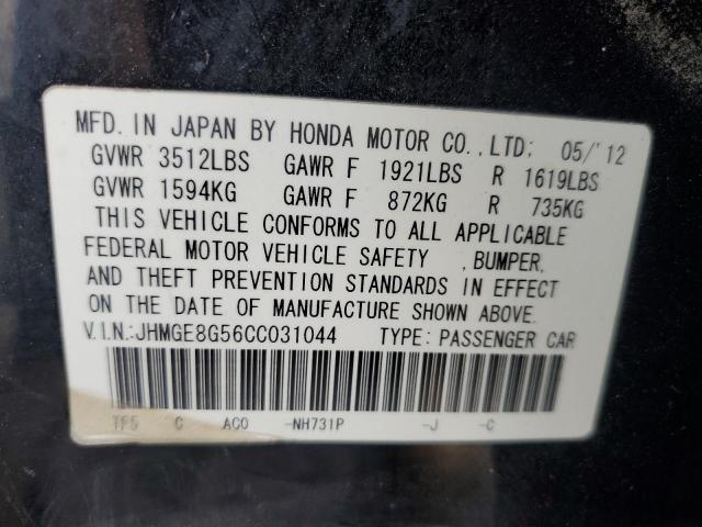 Photo 13 VIN: JHMGE8G56CC031044 - HONDA FIT SPORT 