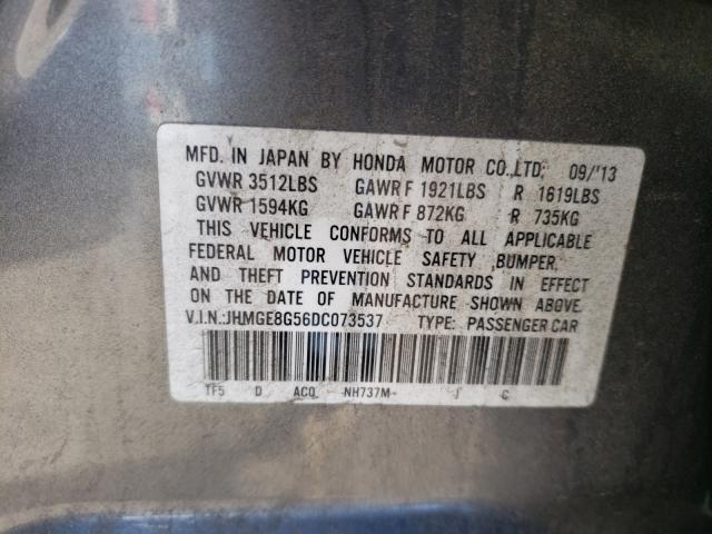 Photo 9 VIN: JHMGE8G56DC073537 - HONDA FIT SPORT 