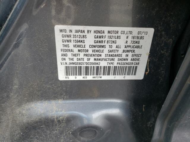 Photo 9 VIN: JHMGE8G57DC056942 - HONDA FIT SPORT 