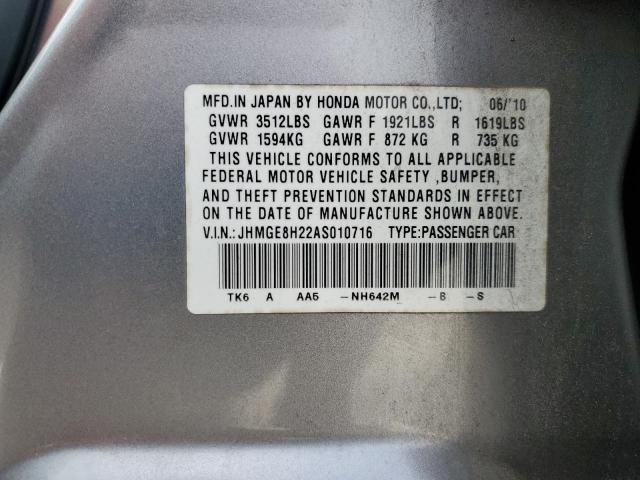 Photo 12 VIN: JHMGE8H22AS010716 - HONDA FIT 