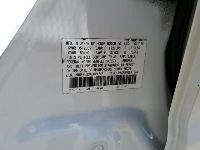 Photo 12 VIN: JHMGE8H23AC021248 - HONDA FIT 