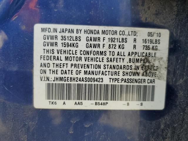 Photo 12 VIN: JHMGE8H24AS009423 - HONDA FIT 