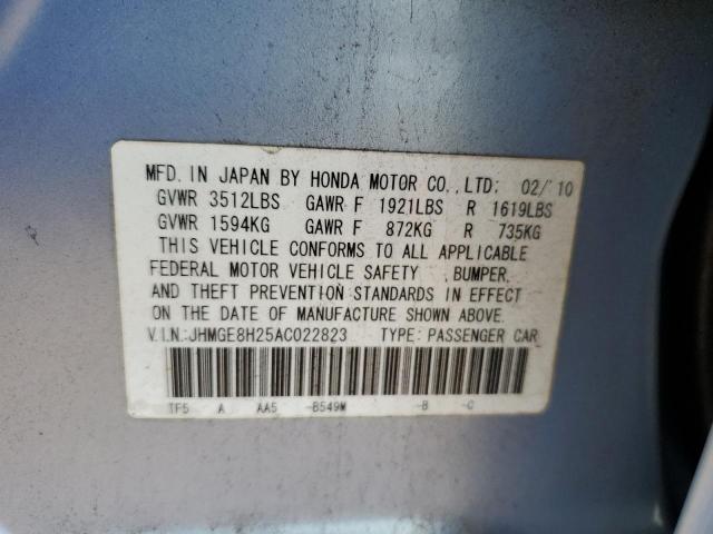 Photo 11 VIN: JHMGE8H25AC022823 - HONDA FIT 