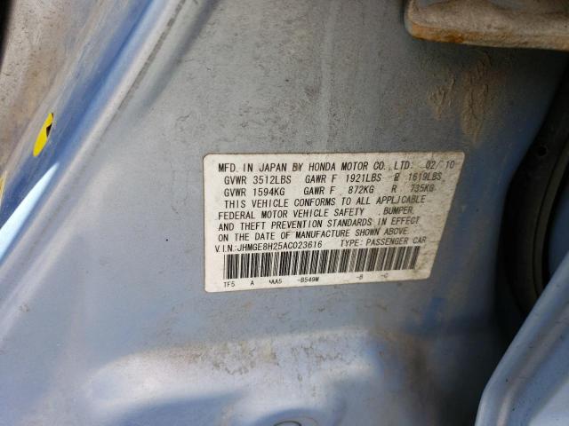 Photo 11 VIN: JHMGE8H25AC023616 - HONDA FIT 