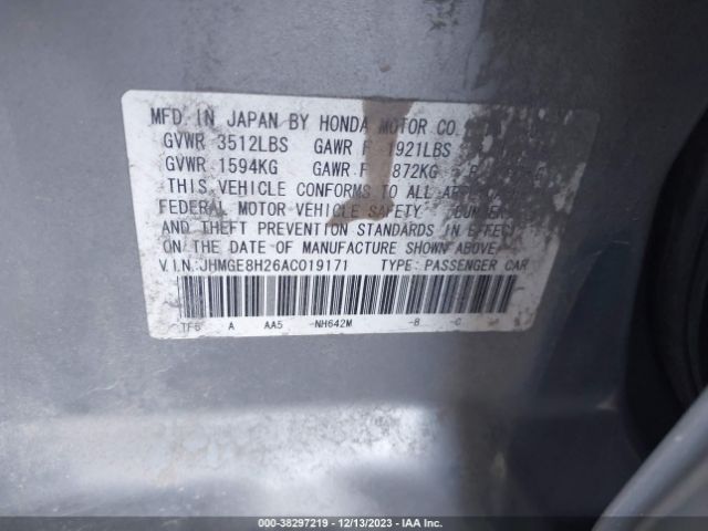 Photo 8 VIN: JHMGE8H26AC019171 - HONDA FIT 