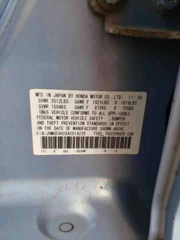 Photo 11 VIN: JHMGE8H28AC014229 - HONDA FIT 