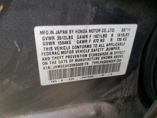 Photo 12 VIN: JHMGE8H30BS008179 - HONDA FIT 