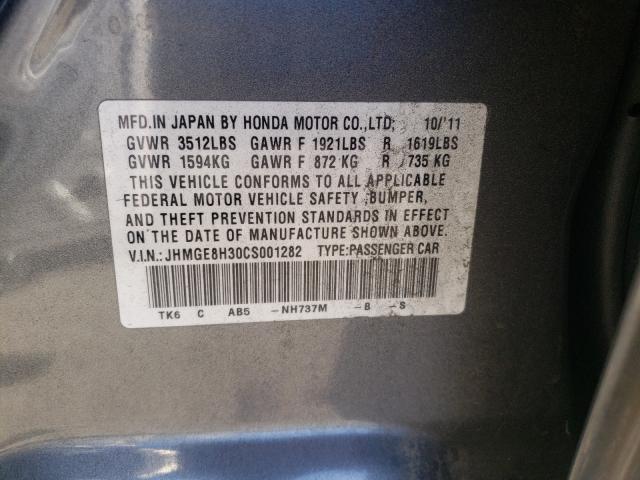 Photo 9 VIN: JHMGE8H30CS001282 - HONDA FIT 