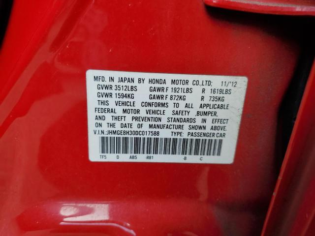 Photo 11 VIN: JHMGE8H30DC017588 - HONDA FIT 