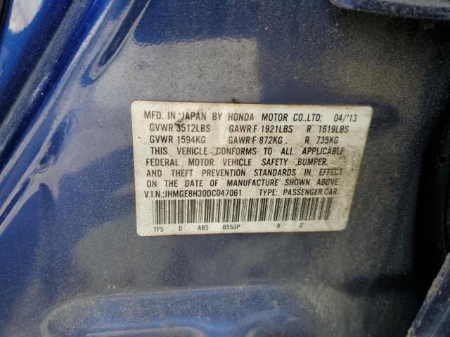 Photo 12 VIN: JHMGE8H30DC047061 - HONDA FIT 