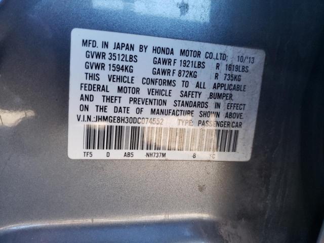 Photo 11 VIN: JHMGE8H30DC074552 - HONDA FIT 