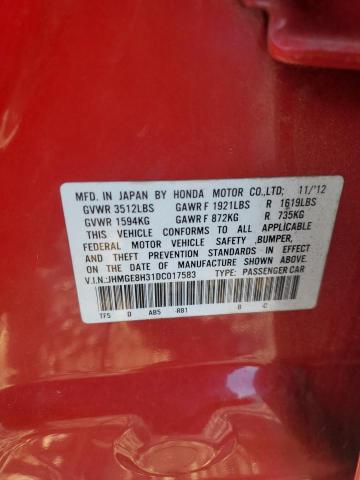 Photo 12 VIN: JHMGE8H31DC017583 - HONDA FIT 