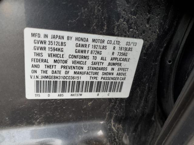 Photo 9 VIN: JHMGE8H31DC036151 - HONDA FIT 