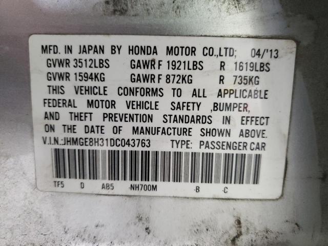 Photo 12 VIN: JHMGE8H31DC043763 - HONDA FIT 