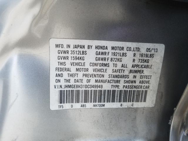 Photo 9 VIN: JHMGE8H31DC049949 - HONDA FIT 