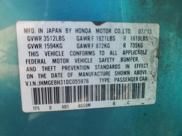 Photo 11 VIN: JHMGE8H31DC055976 - HONDA FIT 