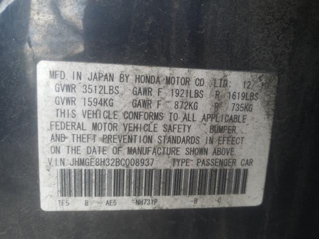 Photo 9 VIN: JHMGE8H32BC008937 - HONDA FIT 