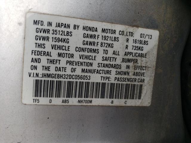 Photo 11 VIN: JHMGE8H32DC056053 - HONDA FIT 