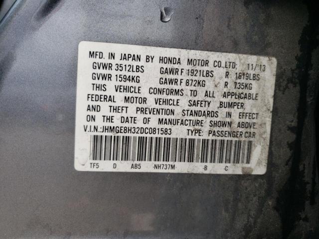 Photo 12 VIN: JHMGE8H32DC081583 - HONDA FIT 