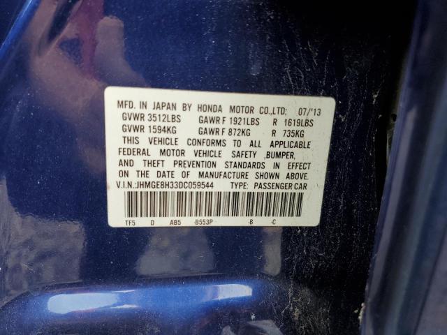 Photo 12 VIN: JHMGE8H33DC059544 - HONDA FIT 