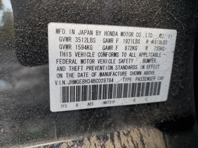 Photo 9 VIN: JHMGE8H34BC028784 - HONDA FIT 