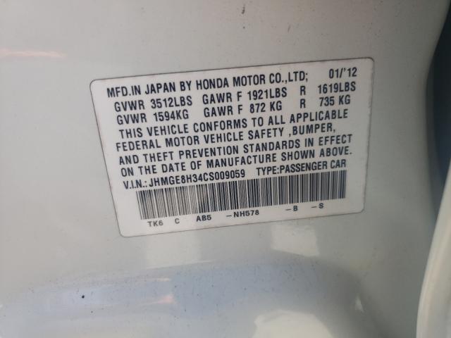 Photo 9 VIN: JHMGE8H34CS009059 - HONDA FIT 