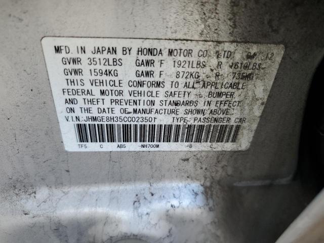 Photo 11 VIN: JHMGE8H35CC023501 - HONDA FIT 