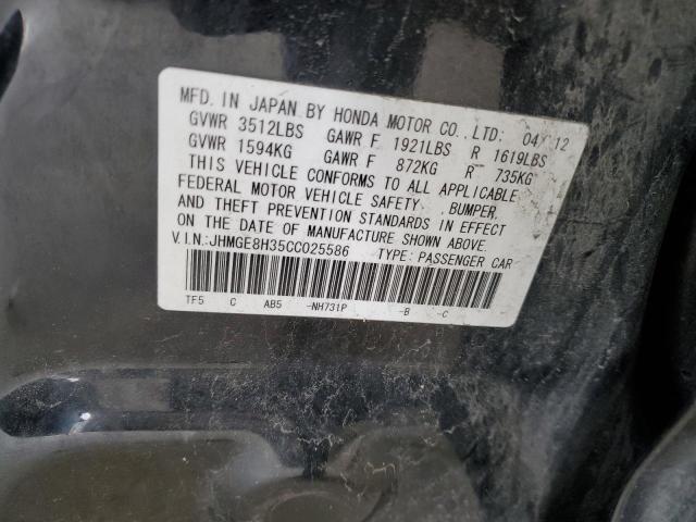 Photo 11 VIN: JHMGE8H35CC025586 - HONDA FIT 