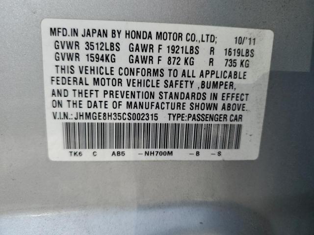 Photo 12 VIN: JHMGE8H35CS002315 - HONDA FIT 