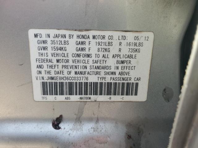 Photo 11 VIN: JHMGE8H36CC033776 - HONDA FIT 