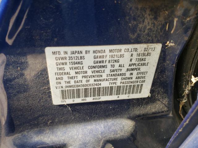 Photo 9 VIN: JHMGE8H36DC032404 - HONDA FIT 