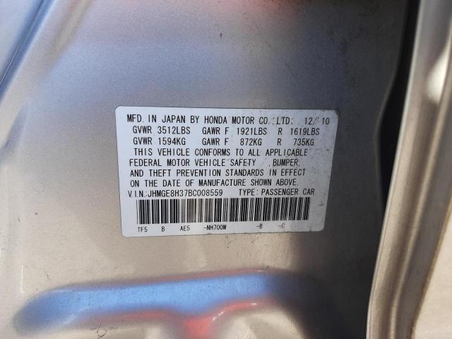 Photo 9 VIN: JHMGE8H37BC008559 - HONDA FIT 