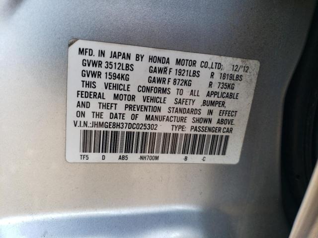 Photo 13 VIN: JHMGE8H37DC025302 - HONDA FIT 