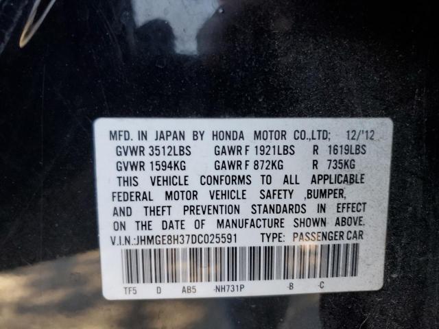 Photo 9 VIN: JHMGE8H37DC025591 - HONDA FIT 