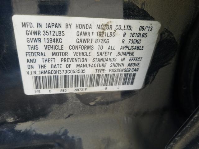 Photo 9 VIN: JHMGE8H37DC053505 - HONDA FIT 