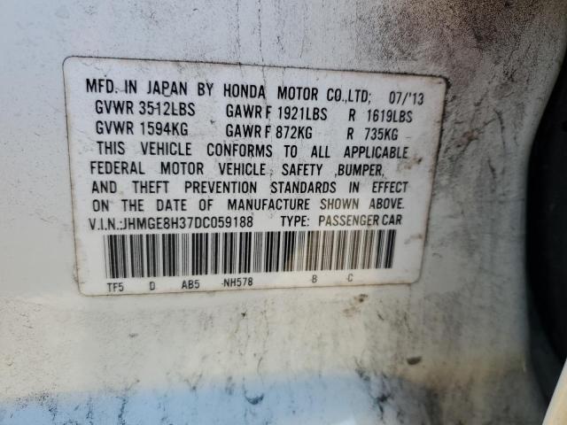 Photo 12 VIN: JHMGE8H37DC059188 - HONDA FIT 