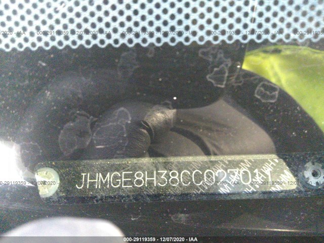 Photo 8 VIN: JHMGE8H38CC027011 - HONDA FIT 