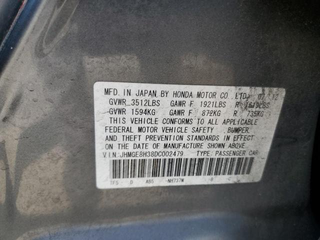 Photo 11 VIN: JHMGE8H38DC002479 - HONDA FIT 