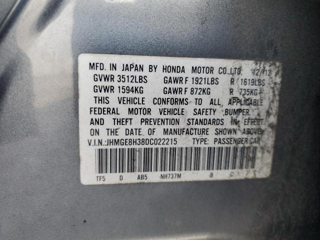 Photo 11 VIN: JHMGE8H38DC022215 - HONDA FIT 