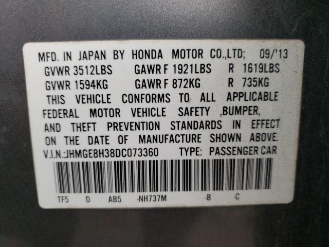 Photo 11 VIN: JHMGE8H38DC073360 - HONDA FIT 