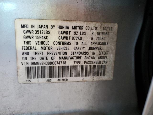 Photo 12 VIN: JHMGE8H38DC074718 - HONDA FIT 