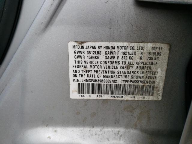 Photo 11 VIN: JHMGE8H39BS005782 - HONDA FIT 