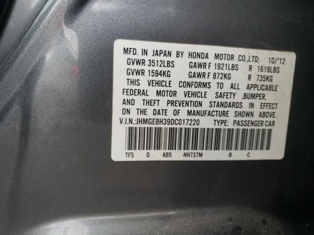 Photo 11 VIN: JHMGE8H39DC017220 - HONDA FIT 