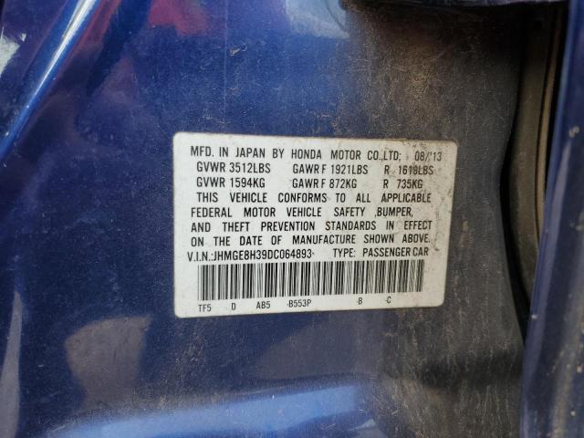 Photo 11 VIN: JHMGE8H39DC064893 - HONDA FIT 