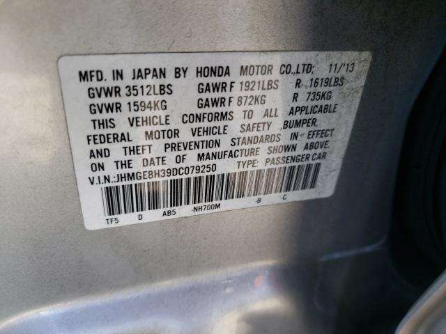 Photo 9 VIN: JHMGE8H39DC079250 - HONDA FIT 