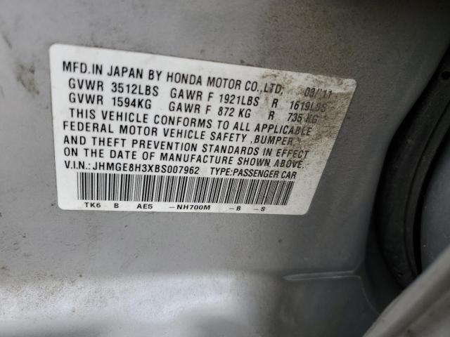 Photo 11 VIN: JHMGE8H3XBS007962 - HONDA FIT 