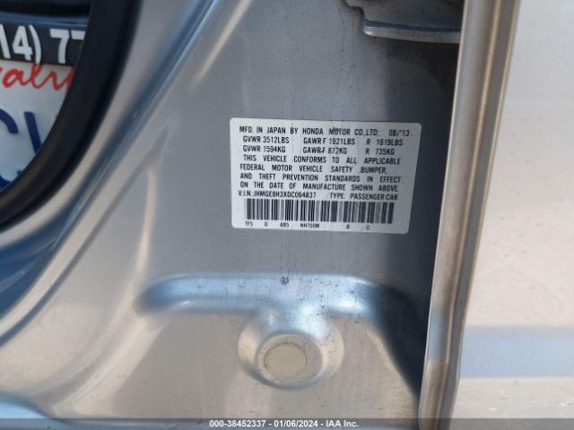 Photo 8 VIN: JHMGE8H3XDC064837 - HONDA FIT 