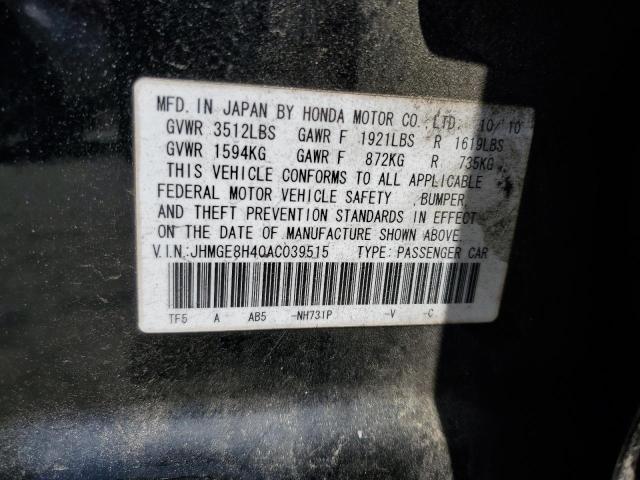 Photo 12 VIN: JHMGE8H40AC039515 - HONDA FIT 